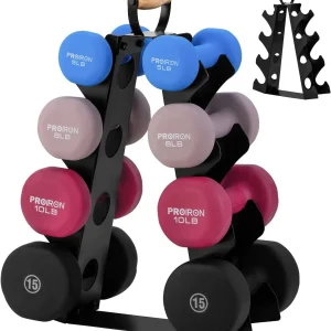 Compact A-Frame Dumbbell Rack Stand