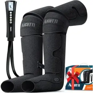 Air Compression Leg and Foot Massager with Heat Relief